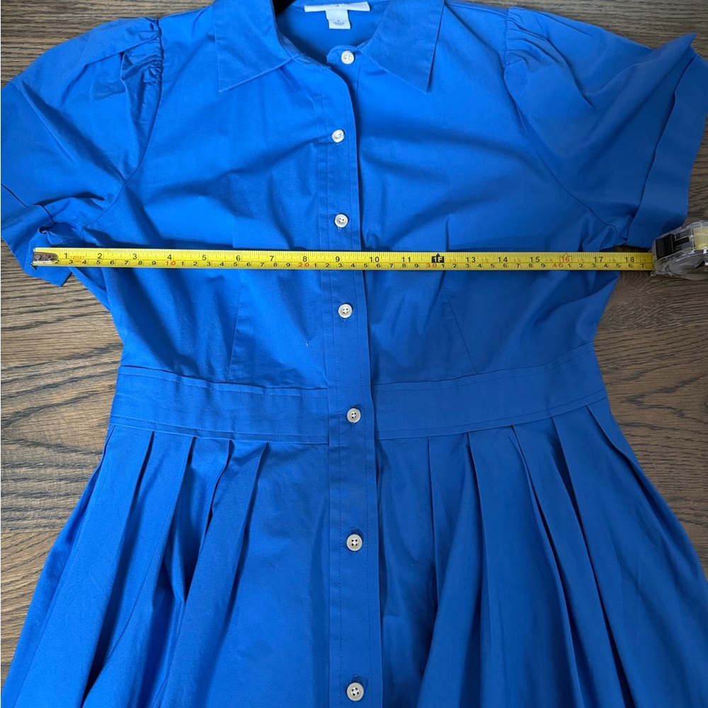 Alexis for Target cobalt blue button-down shirtdress. Size S. Like new. - Picture 7 of 9